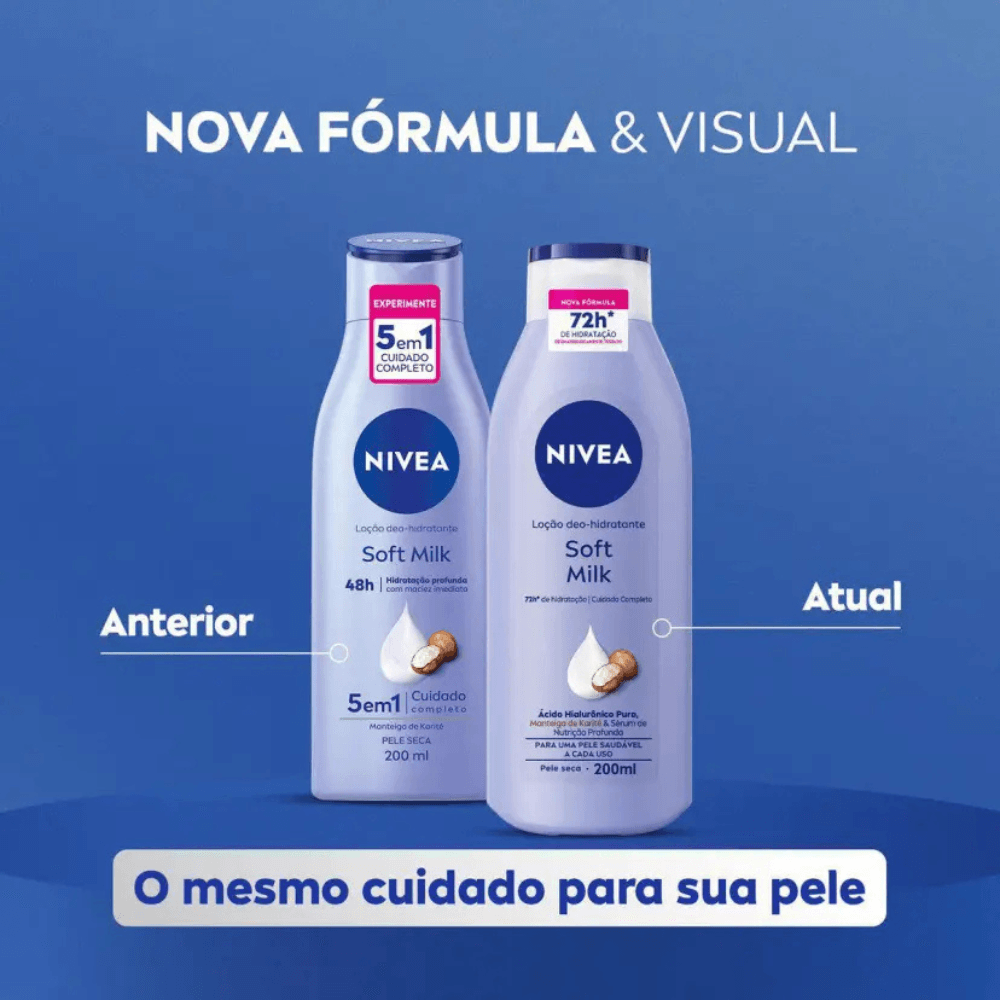 Hidratante Nivea Soft Milk 200ml